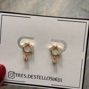 Gold and Silver Hoop Earrings